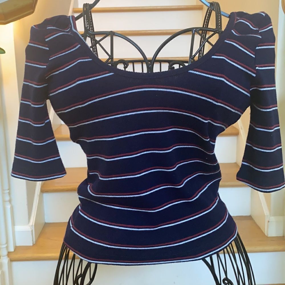 ✨Cotton On Striped Crop Short Top✨